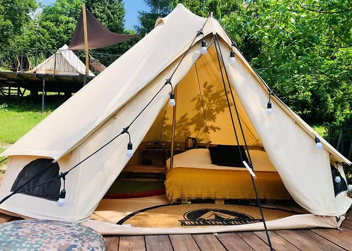 Glampspace - Szlak Beskidzki Campismo de Luxo Międzybrodzie Bialskie